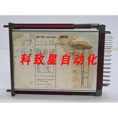 工业配件SCS-KLIMO STAEFA控制系统控制板 RDK92-