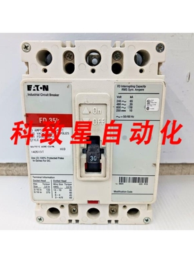 工业配件30安培断路器3极600VAC/250VDC35KA FD3030BP10