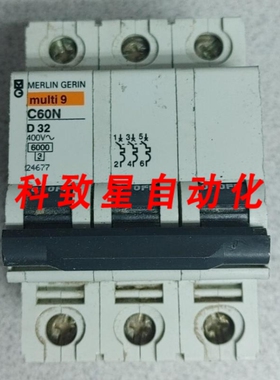 工业配件C60N D32 400VAC3极多9断路器