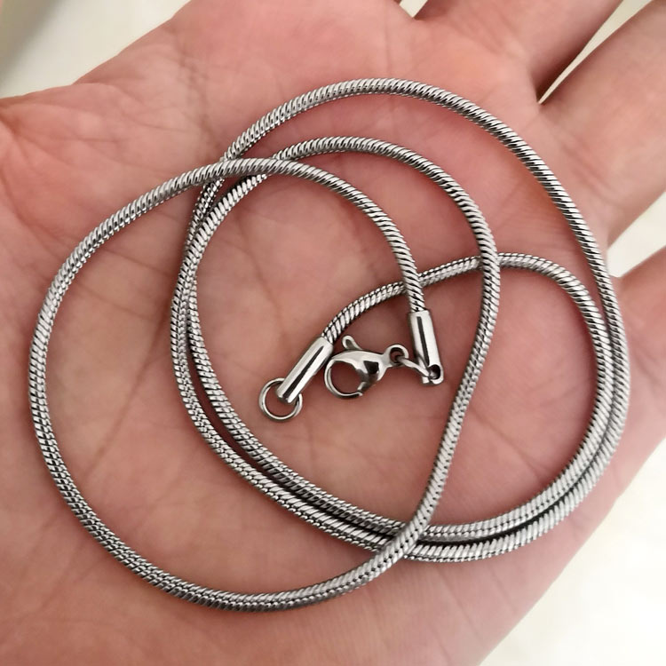 真男人原装项链圆骨链不褪色精钢