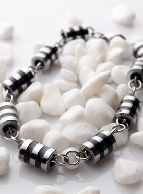 真男人专柜正品钨金男日韩手链