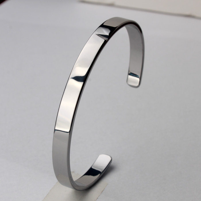 情侣钨金刻字礼物手镯