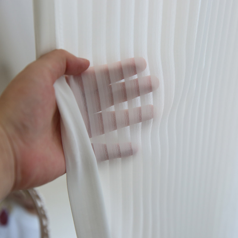 透光不透人美式法式轻奢梦幻纱风琴帘白纱竖条纹定制竖百叶窗纱,居家布艺,定制窗帘,淘宝优惠券,粉丝福利购,淘宝优惠卷