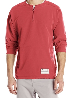 美规 棒球长袖风衣 训练服 棒球衫 成人青少年 男女 红色蓝色休闲