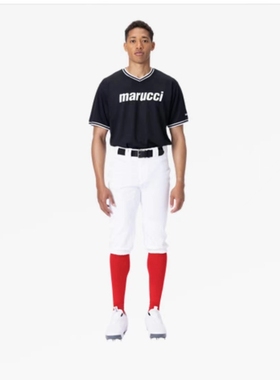 美规职业棒球裤七分裤训练比赛运动成人儿童青少年白色灰色条纹