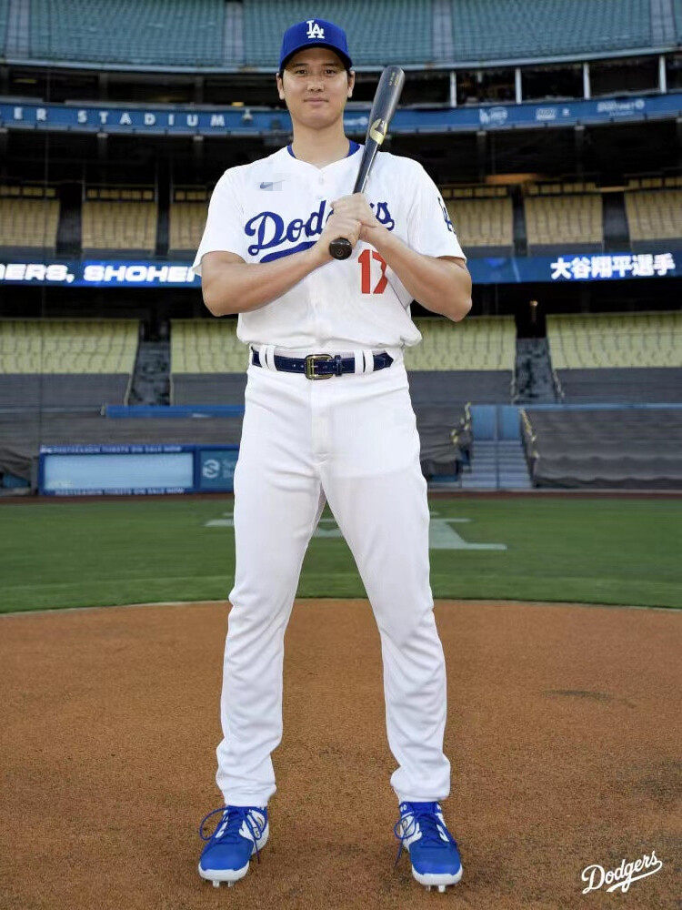 쇼헤이 오타니 야구 저지 야구 재킷 야구 모자 미국 다저스 속건성 통기성 자수 화이트 팬 플레이어