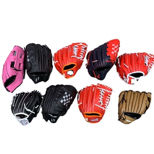 儿童 青少年 PVC棒球手套 接球手套 防守 T-ball 初学 黑色 红色
