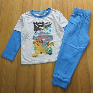 包邮 儿童男童男孩狮子王迪士尼卡通棉绒卫衣长袖 套装 6岁 T恤长裤