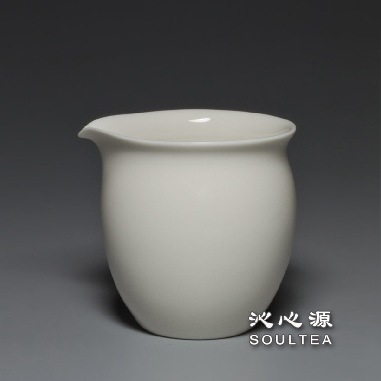台湾三希牙白粉青茶海窑变茶海陶瓷公道杯正品保证140-300ml
