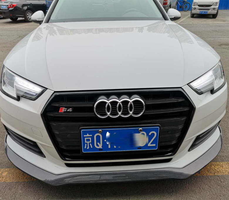 17-18年奥迪A4L B9改装碳纤维前铲audi B9前唇 新款A4L小包围尾翼