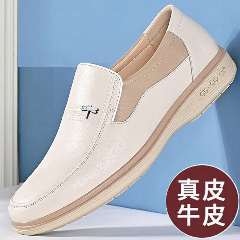 皮鞋男镂空凉鞋真皮男士休闲鞋子