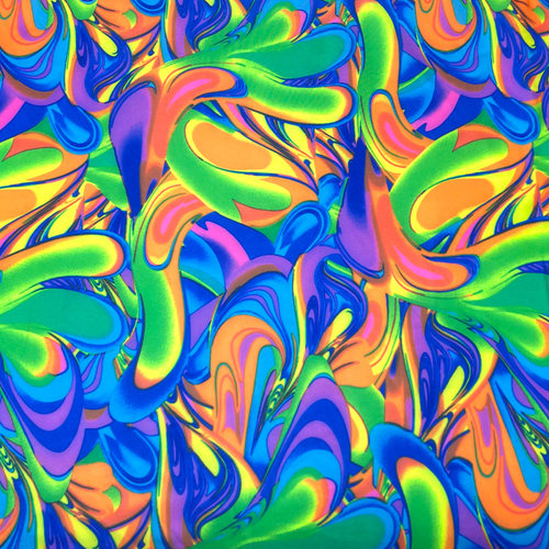 莱卡布数码印花高弹力布料四面弹力布独特印花服装泳衣内衣裤布料