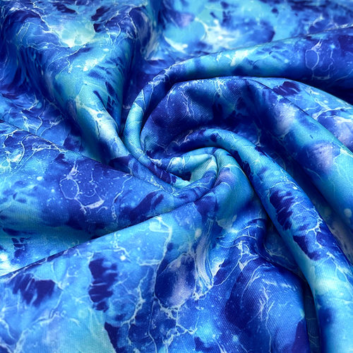 苯卡布数码印花冰纹高弹力四面弹力面料泳装内衣内裤装布料莱卡布