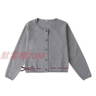 春秋09M225 外套英伦学院女童毛衣学生开衫 伊顿校服同款 淑女针织衫