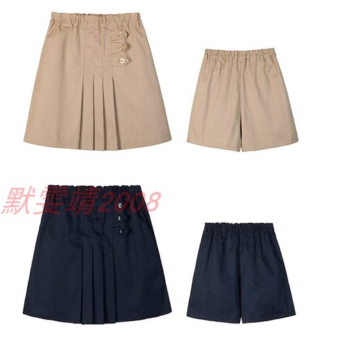中小学生校服裙裤卡其色百褶裙