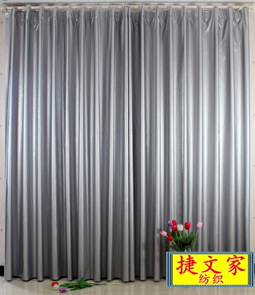 高强度双面涂银全遮光布隔热遮光定制定做成品窗帘加厚工厂仓库家