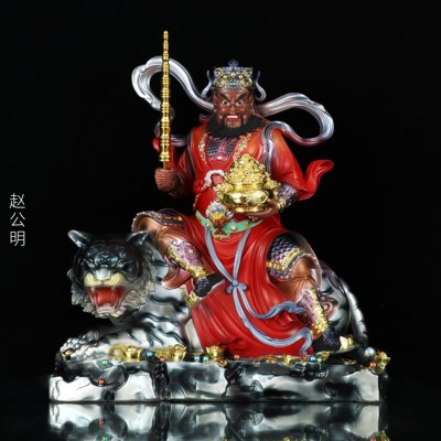 树脂祝福中式家用武财神摆件