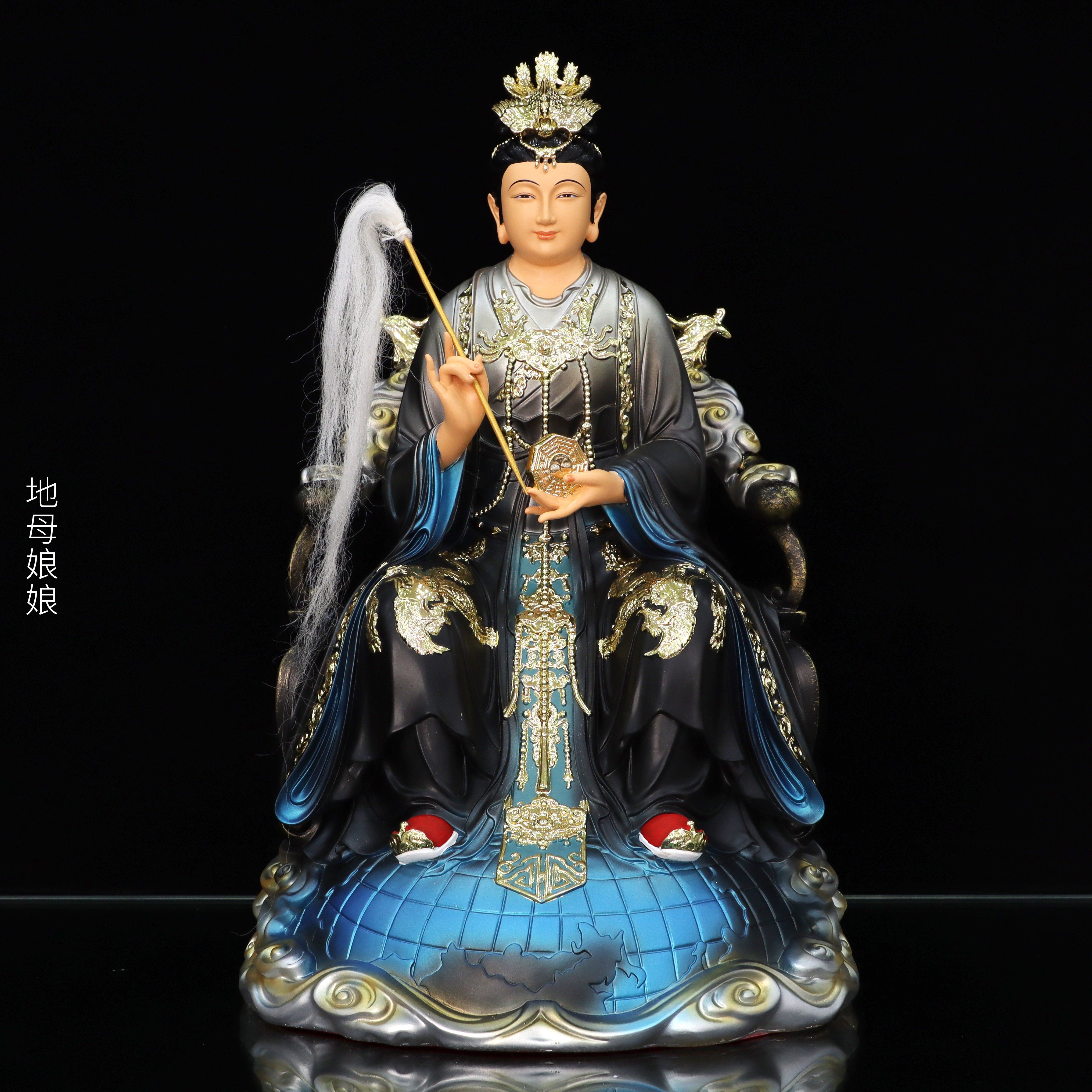 地母娘娘神像后土娘娘大地之母家用地姥地母元君树脂佛像桌面摆件