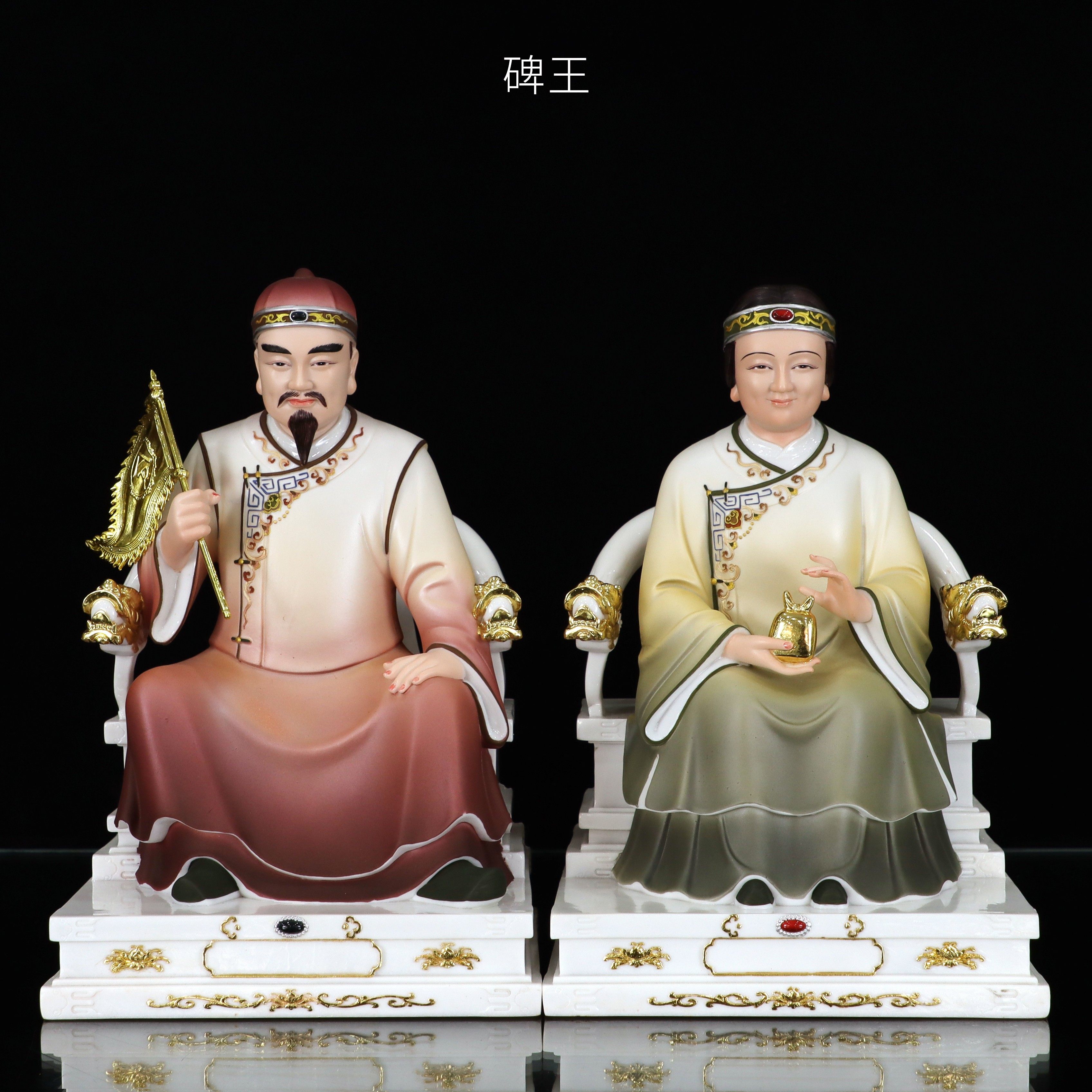 碑王像碑帅先神像东北立堂口悲王先清风明月金龙银龙牌子桌面摆件