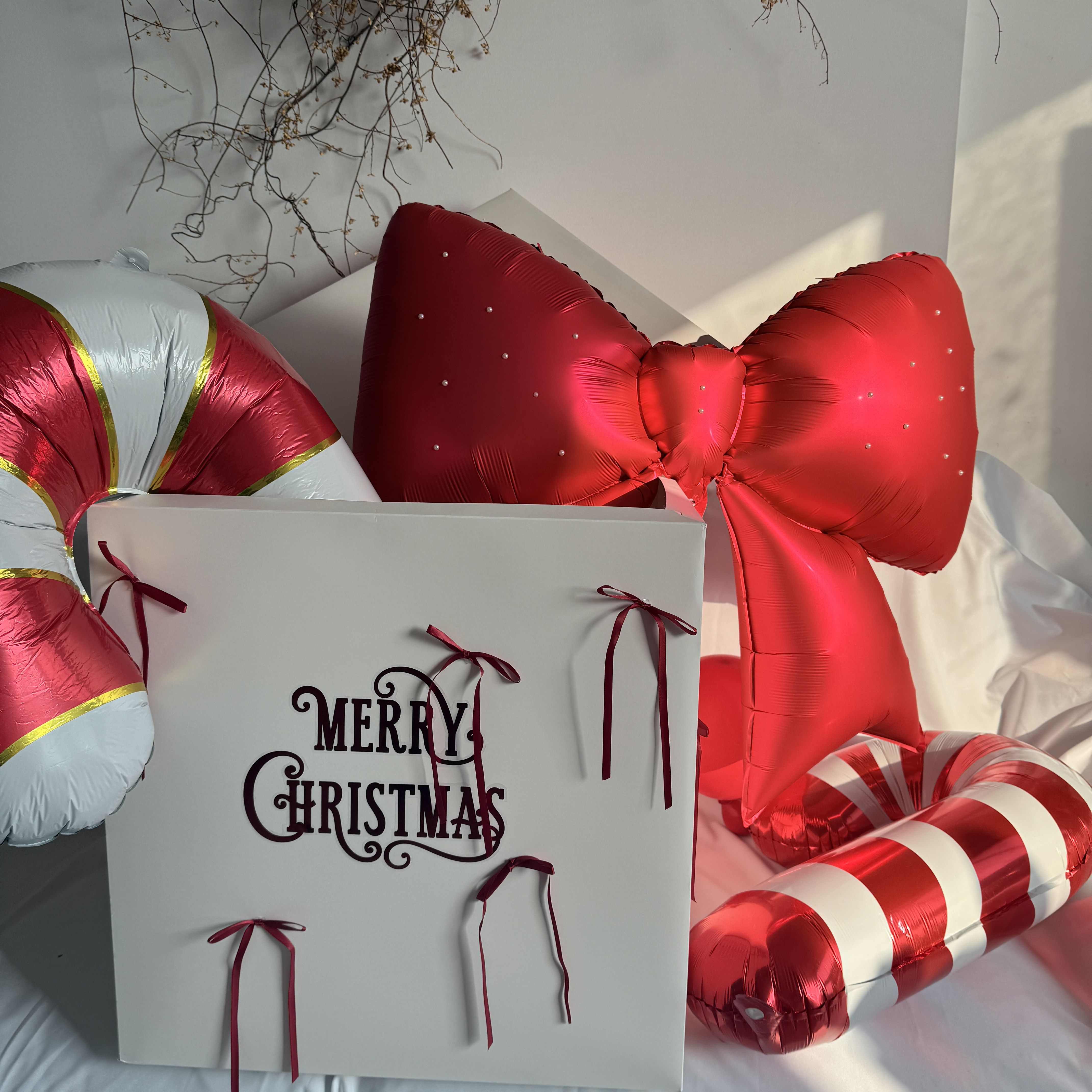 ins原创圣诞派对节日求婚生日布置道具超大尺寸装扮惊喜礼物盒子