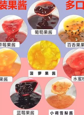 果肉果粒果酱蓝莓草莓芒果杨梅百香果菠萝多口味袋装奶茶店甜品店