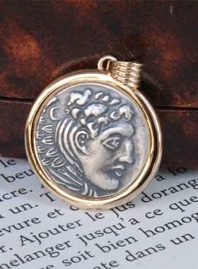 吊坠仿古希腊银币大力神吊坠