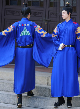 汉服男明制龙袍重工绣花皇帝服装