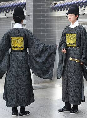 汉服男装明制官服武官狮子圆领袍