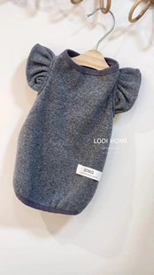 洛迪家比熊贵宾秋冬针织荷叶袖 内搭猫咪泰迪猫狗宠物小中型犬衣服