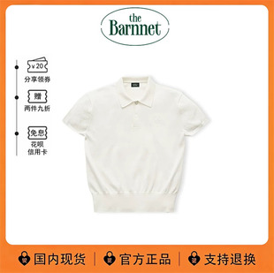 【现货】韩国the barnnet八奶新款学院风纯色短袖翻领polo衫上衣