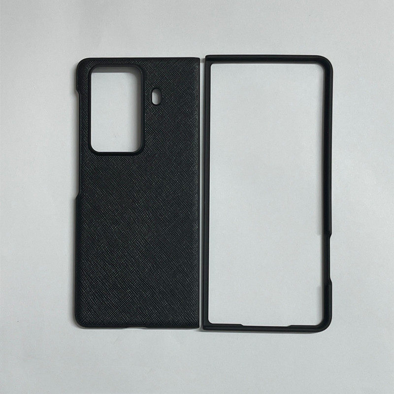 荣耀Magicvs3手机壳凯夫拉同款荣耀VS3碳纤维保护套Magic VS3防指纹手机套时尚前框后壳皮革硬壳保护壳简约潮