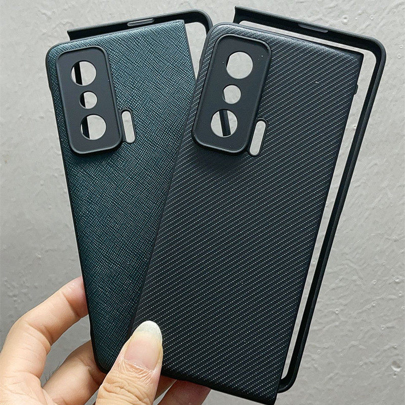 适用华为荣耀Magic V手机壳Honor Magic V凯夫拉同款保护套荣耀Magicv碳纤维手机套镜头时尚皮革前框后壳硬壳