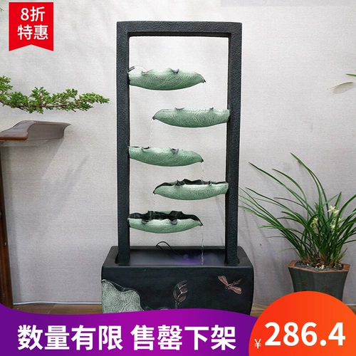 Новый китайский стиль Fortune Water Scenic Mabrishing Living Room Офис фонтан фонтан