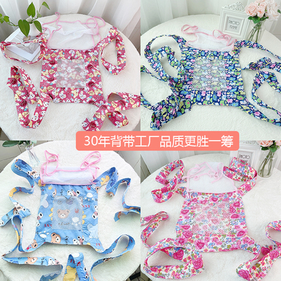 广东省咩带宝宝婴儿传统背带哄睡神器四爪省力背巾双层3-18月228