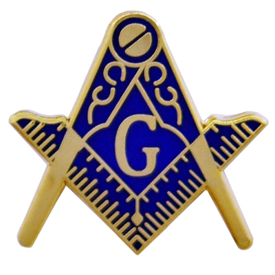 共济会欧美风男士商务镀金小徽章