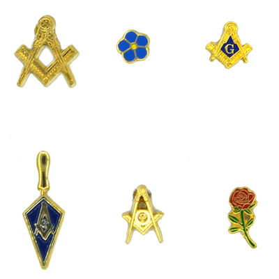 蔷薇勿忘我花瓣镀银商务小胸针