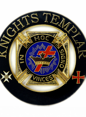 KNIGHTS TEMPLAR圣殿骑士团标志物镀金烤漆汽车装饰车贴车标包邮