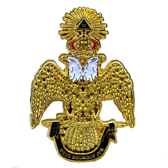 苏格兰共济会纪念品双头鹰徽章