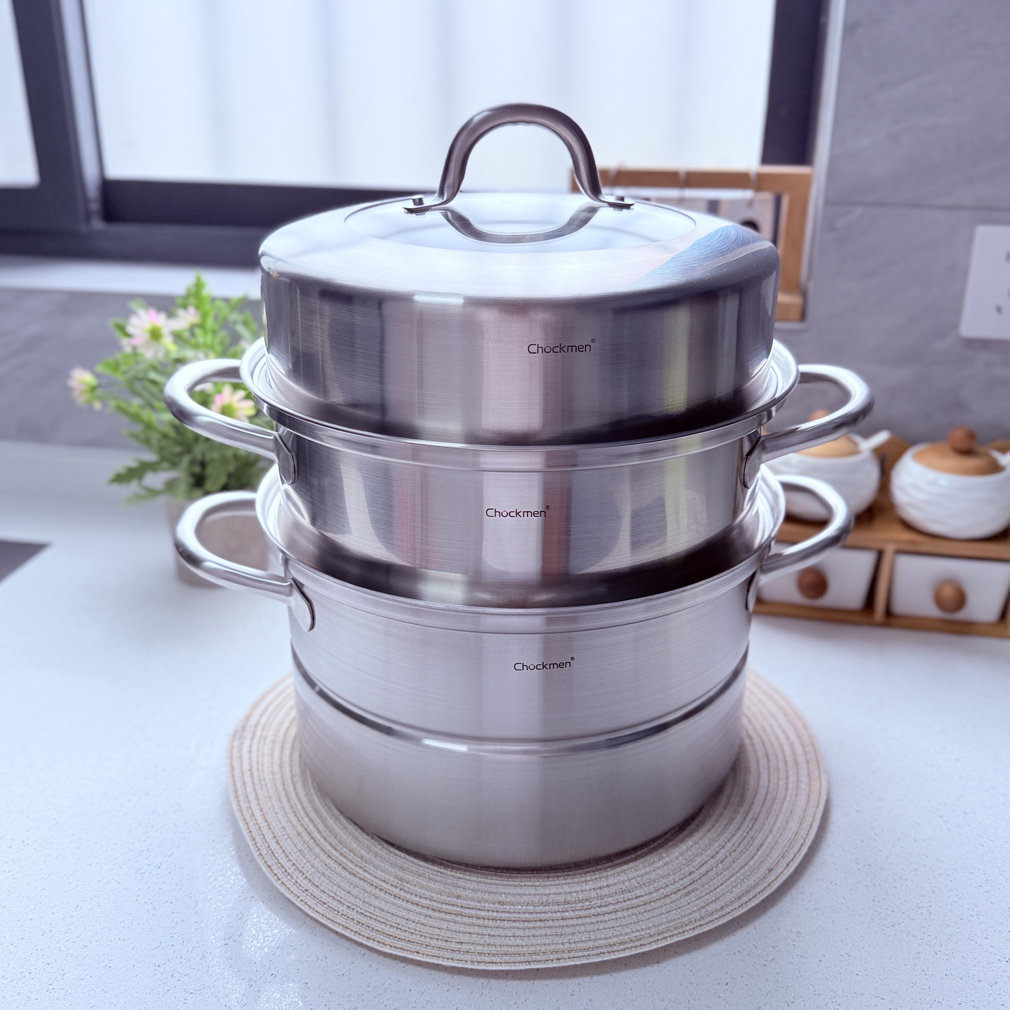 不锈钢多功能三层蒸锅大容量加厚