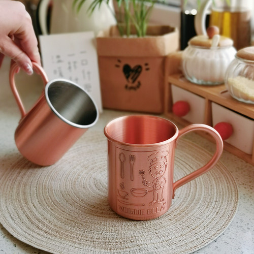 野外户外露营304配铜杯子