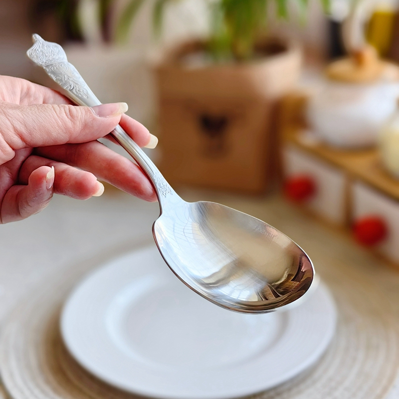 奢华304不锈钢分菜勺子高颜值
