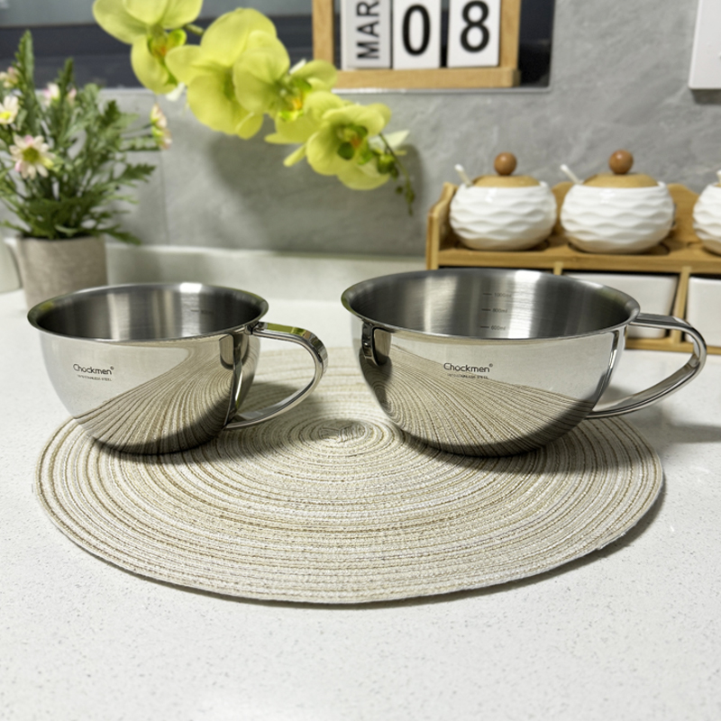 【老板娘自用款】 18/10不锈钢大肚杯带刻度牛奶燕麦杯打蛋多用碗