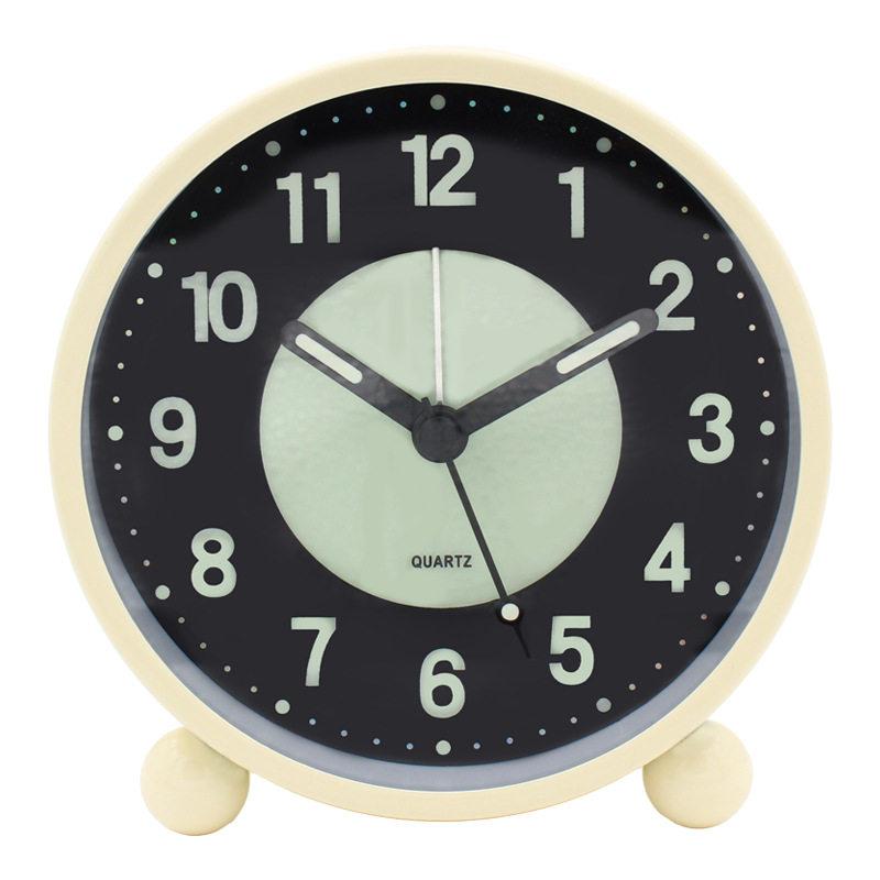 夜光多功能闹钟学生儿童简约床头闹钟网红超大声静音走时钟表