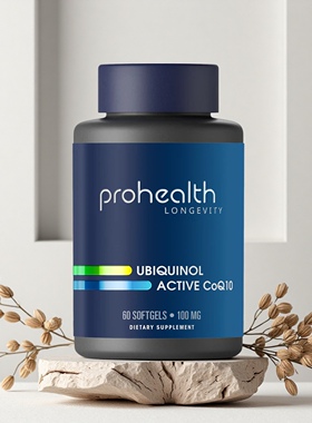prohealth Ubiquinol CoQ10泛醇辅酶能量细胞心脏健康促进ATP生成