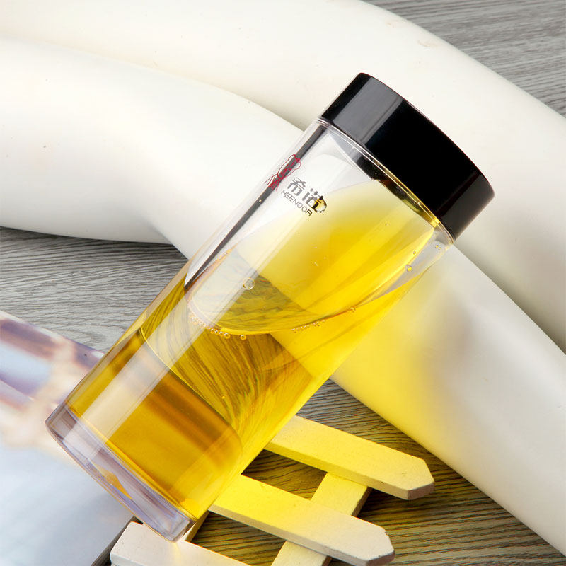 希诺塑料杯透明pc杯子 学生杯随手杯便携防摔耐热防漏水杯8043