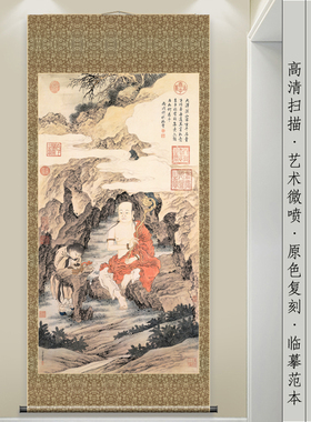 仿古画国画工笔画复制打印新中式