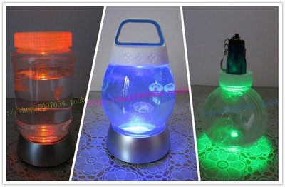 宠物活体海月水母led白色礼物