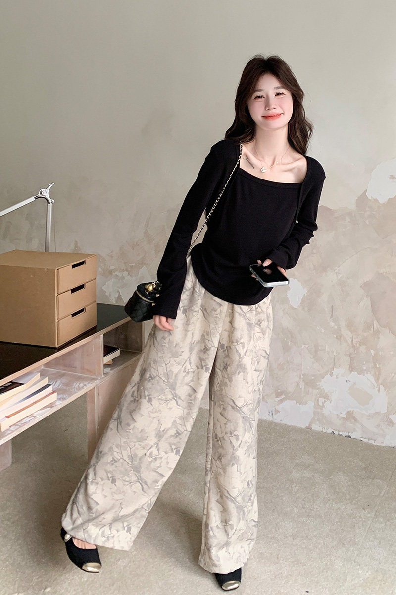 【套装】打底T恤阔腿裤两件套2C339-6111-P145-K198,女装套装/套裙,2C339