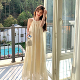 2025夏季新款法式宽松A版无袖连衣裙淑女长裙瑞芳2C339-P125K198，女装连衣裙，2C339