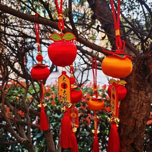 新年福字小挂件2026马年装饰品新年盆景摆件挂饰春节过年布置用品